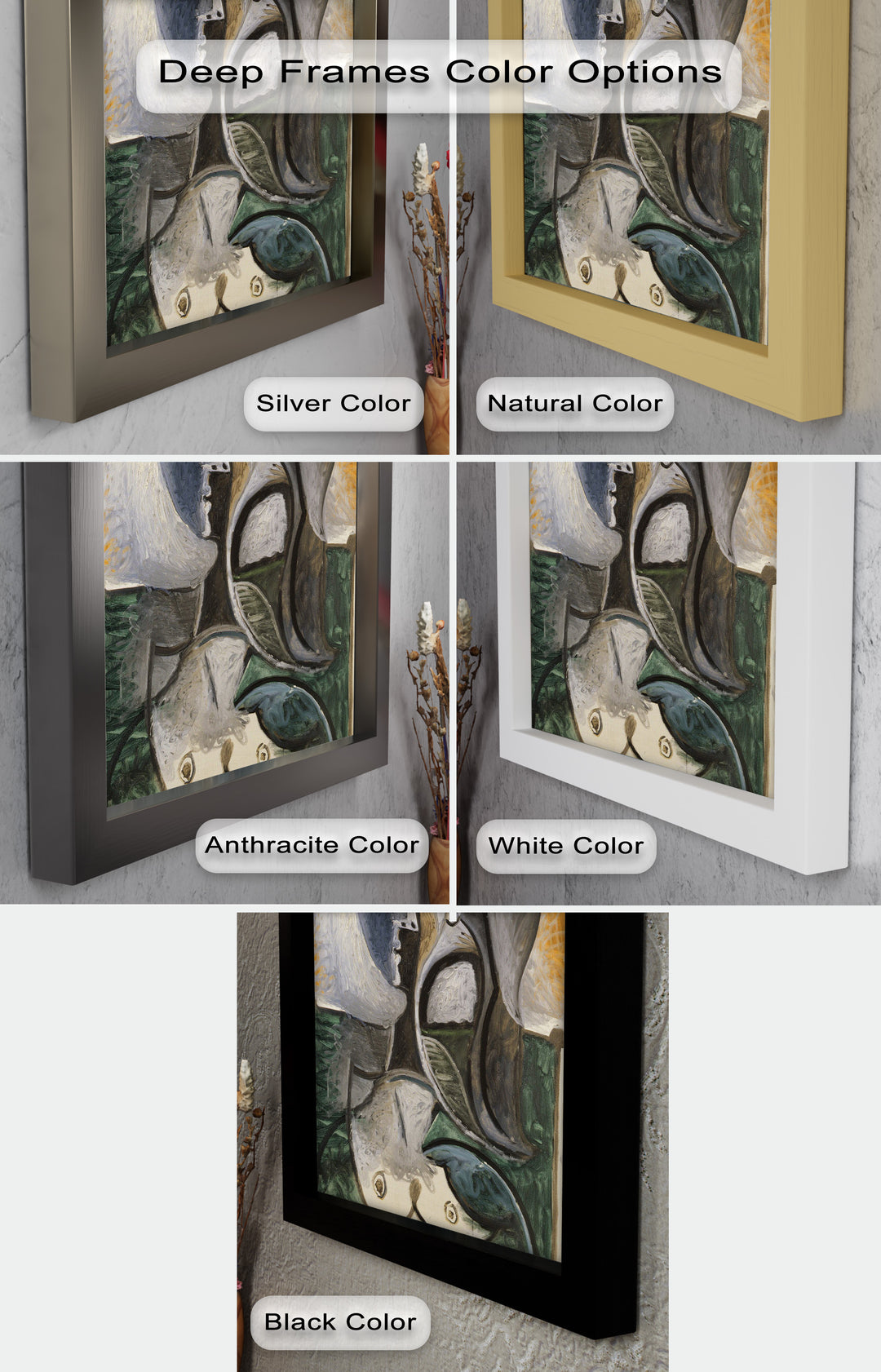 Fragmented Grace – Expressive Female Form in Picasso-Style Oil Painting