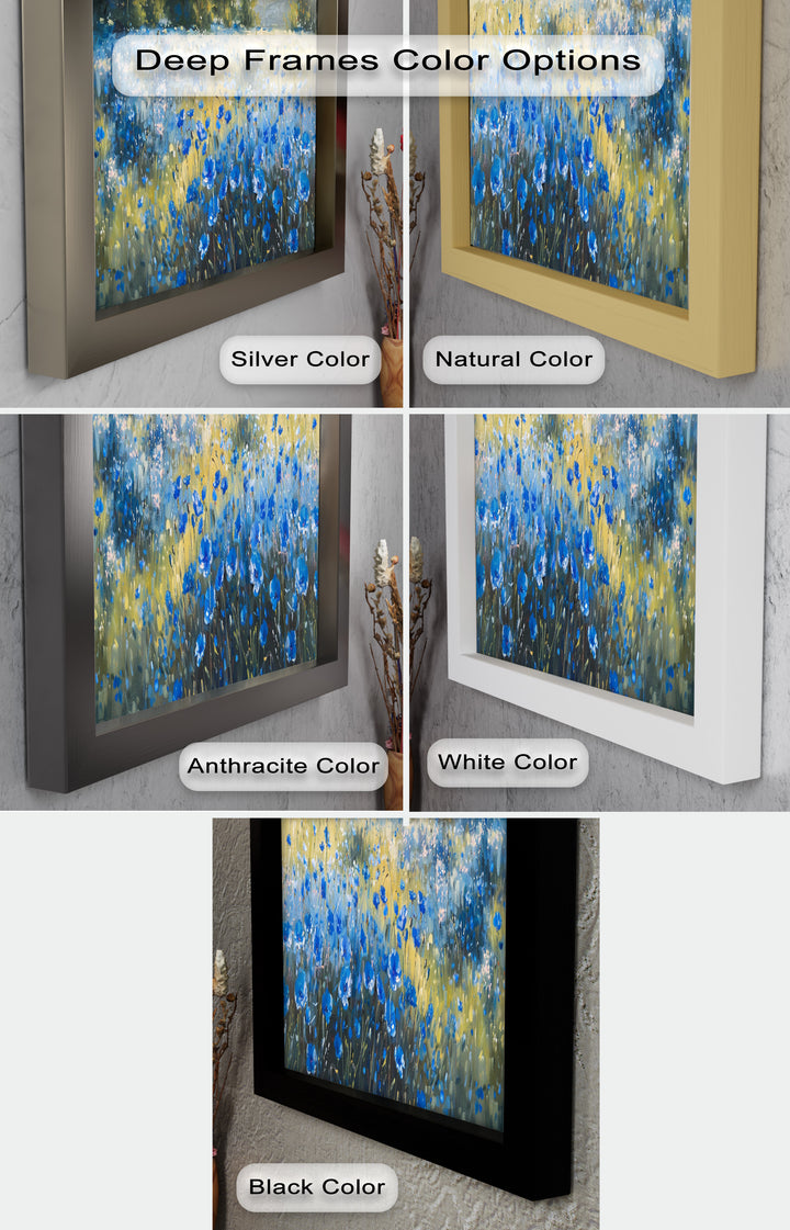 Nature's Harmony: Sea & Bloom – Captivating Oil Painting