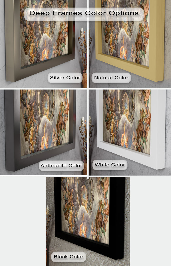 Assumption of the Virgin by Correggio – Renaissance Ceiling Oil Painting
