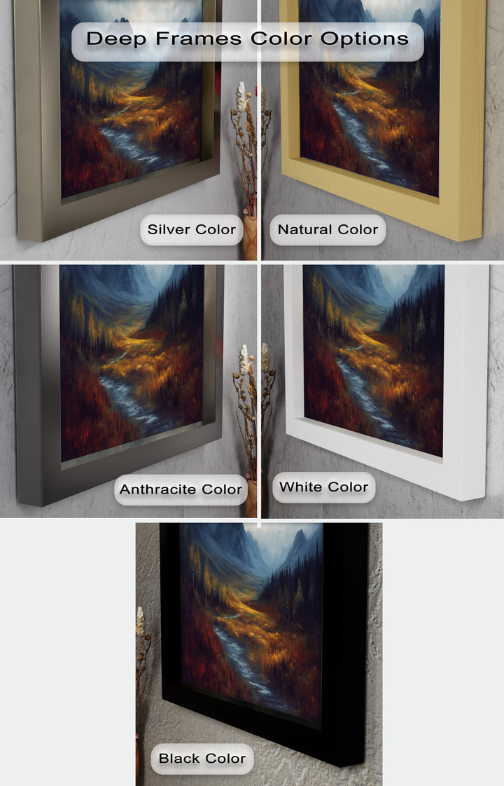 Stormy Valley Wall Art – Landscape Oil Painting