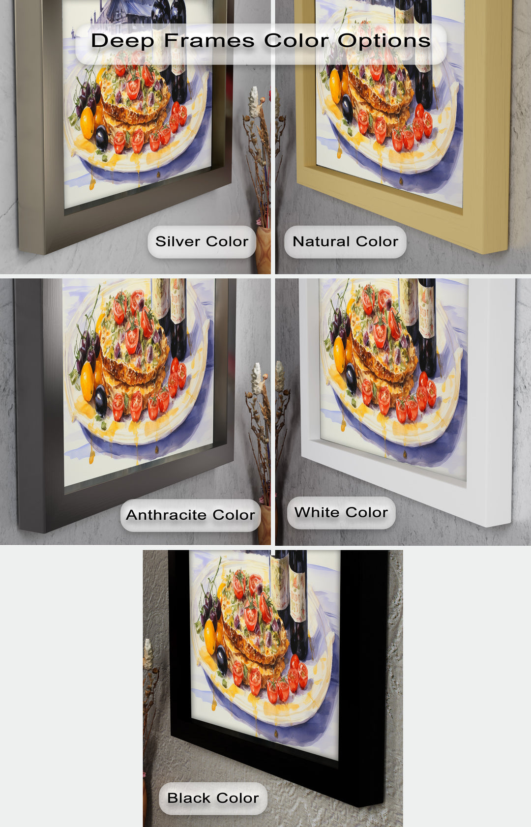 Tuscan Table – Rustic Lasagna and Wine Still Life Food Painting