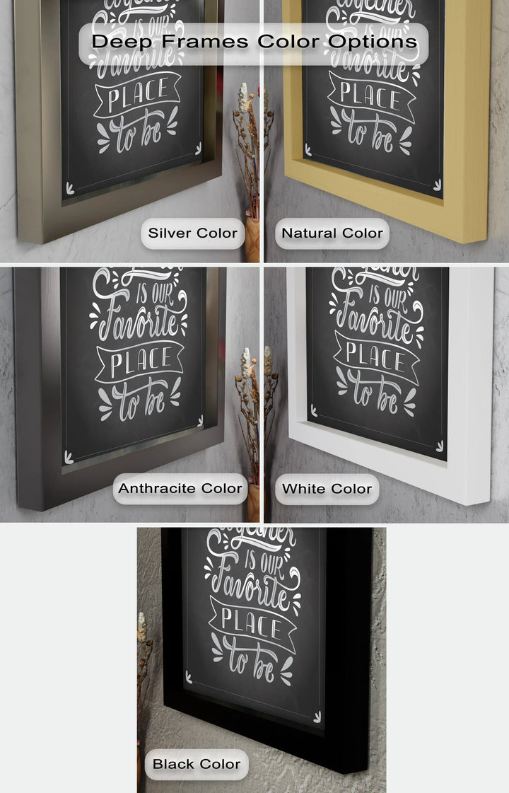 Together Is Our Favorite Place – Chalk Style Oil Painting - MyPhotoStation