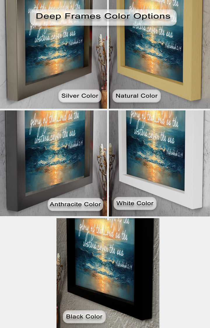 Habakkuk 2:14 – The Glory of the Lord Bible Verse Oil Painting