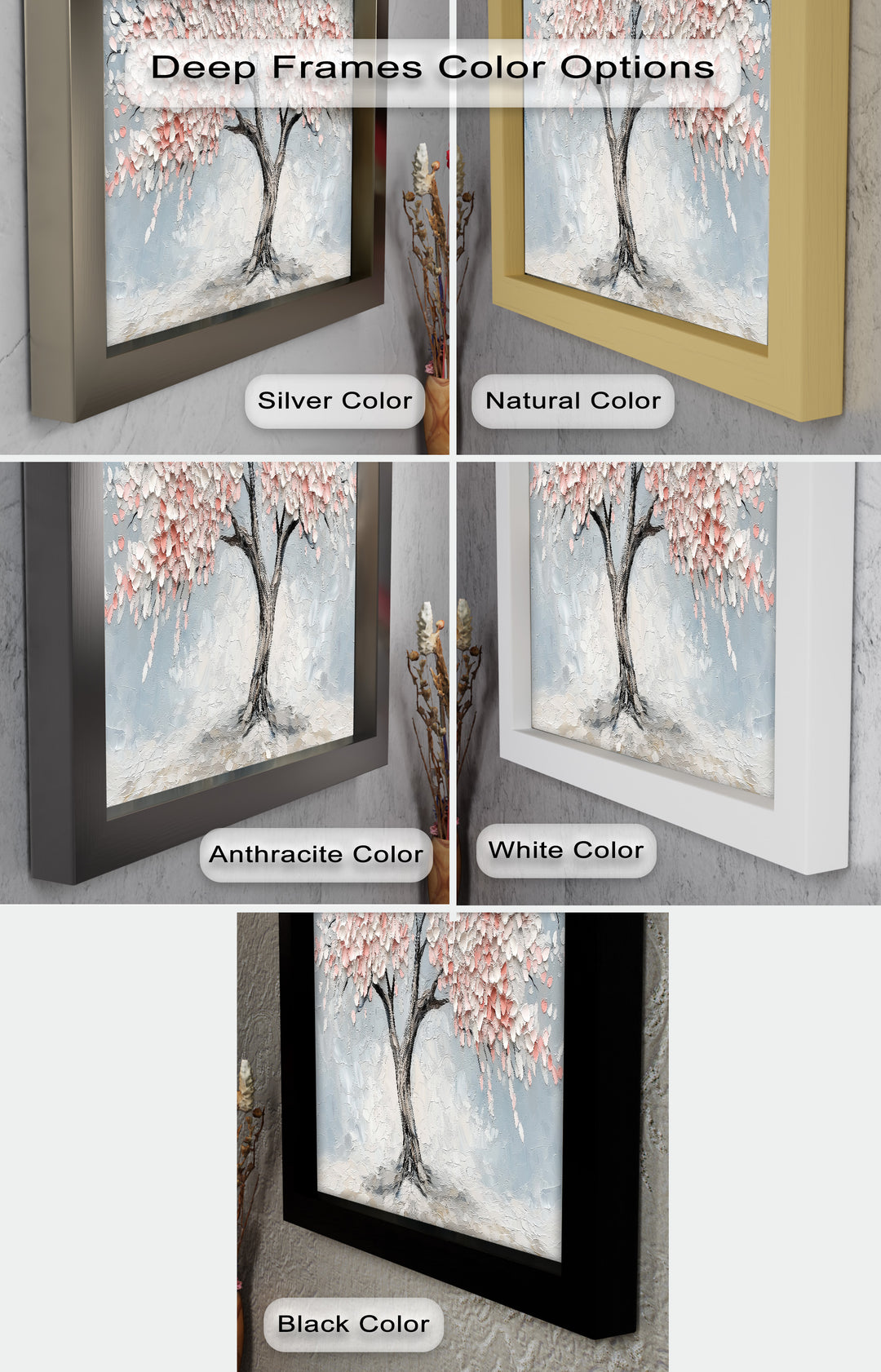 Blossoming Cherry Tree – Floral Oil Painting