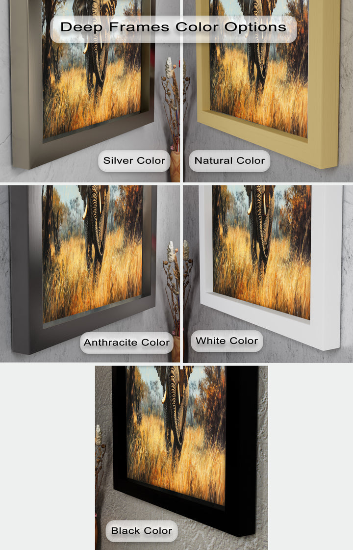 Guardian of the Wild – Elephant Oil Painting