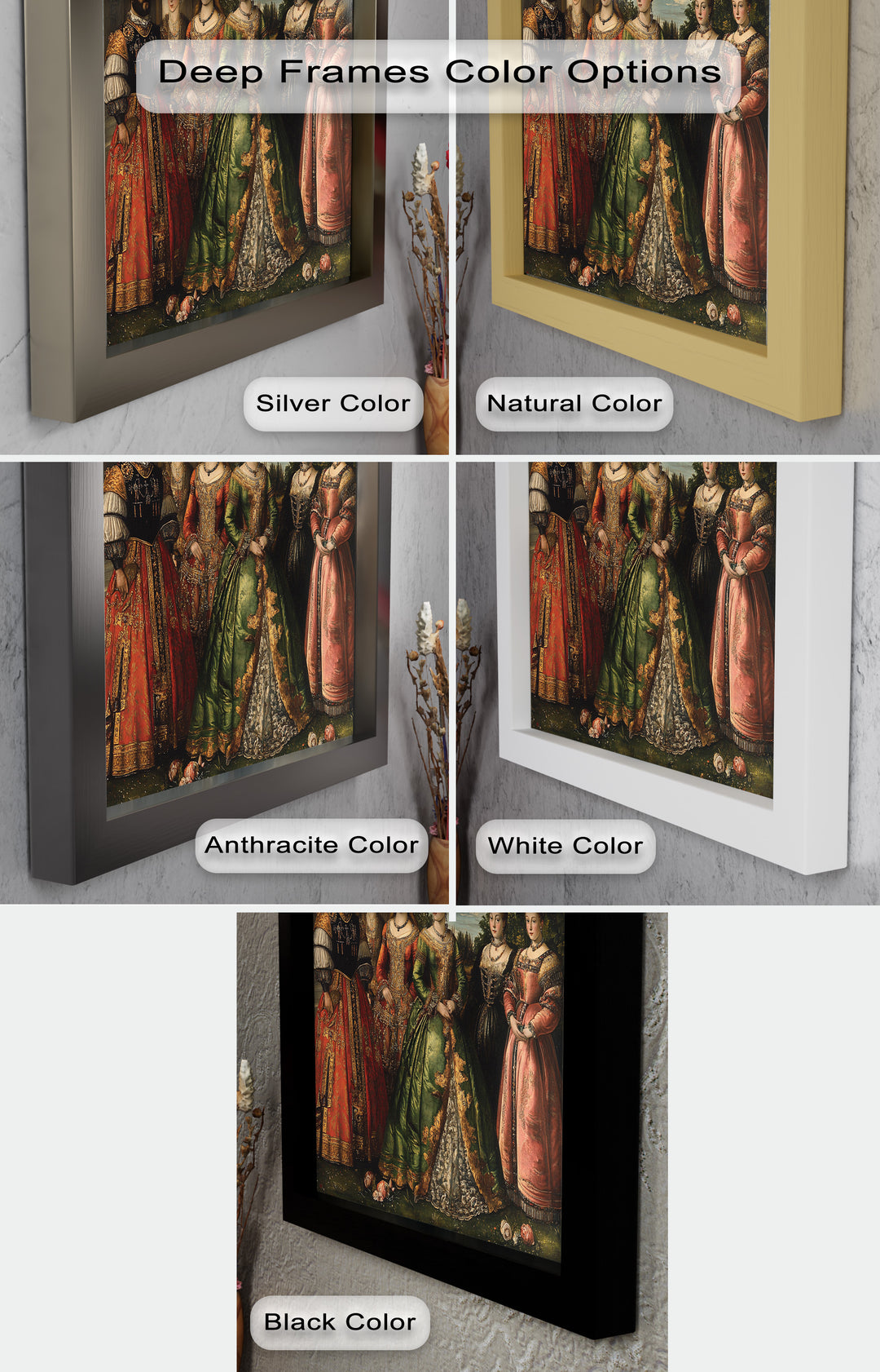 Königliches Hofporträt – Ölgemälde der Renaissance-Aristokratie