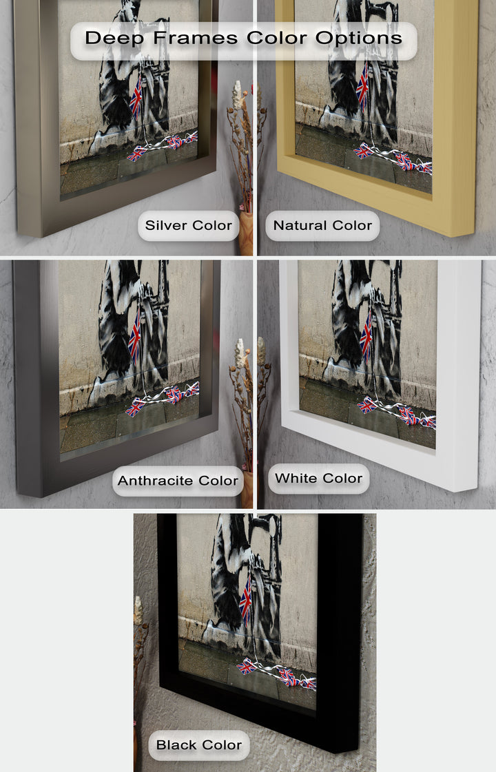 Stitched Allegiance – Banksy Oil Painting