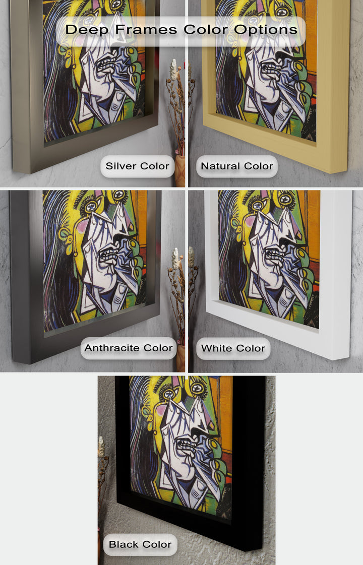 Woman in Anguish – Expressive Cubist Portrait Picasso Oil Painting