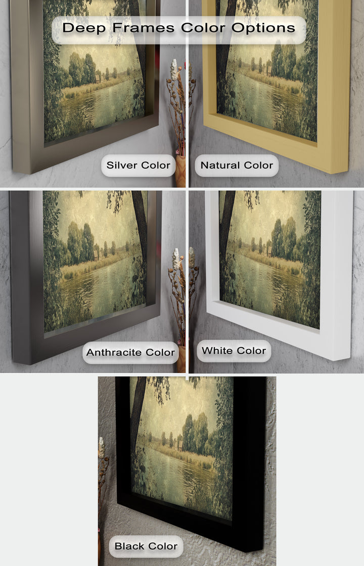 Riverbank Landscape – Countryside Oil Paintings