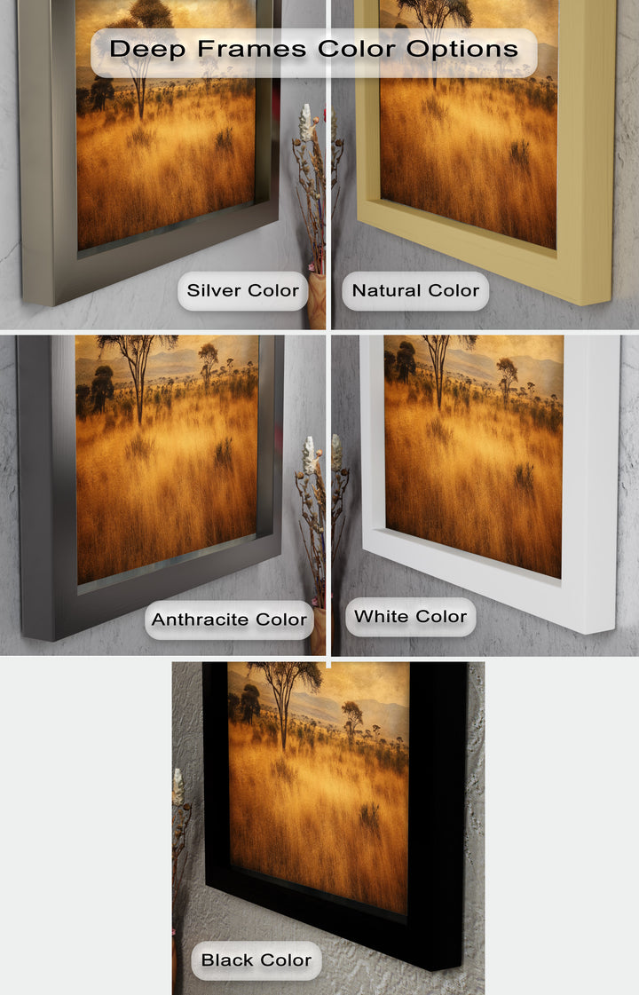 African Savanna Tree Wall Art – Landscape Oil Painting