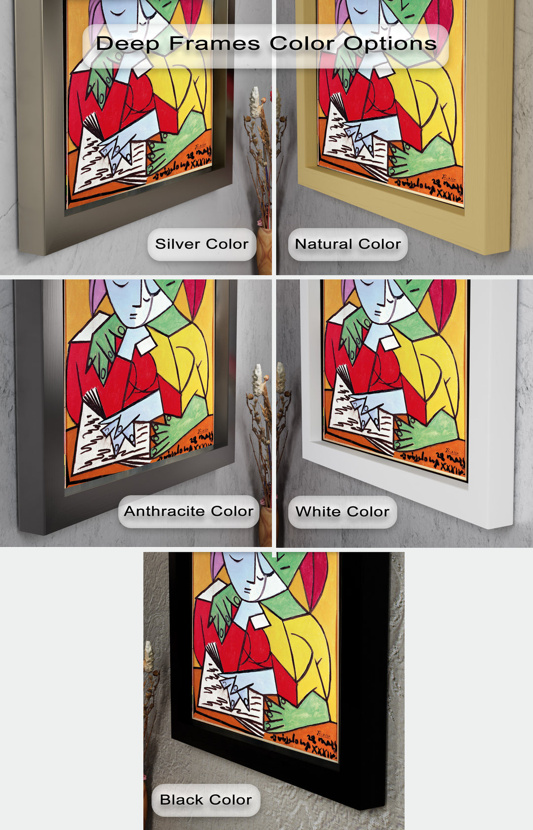 Harmony in Study – Embrace of Minds Picasso Oil Painting