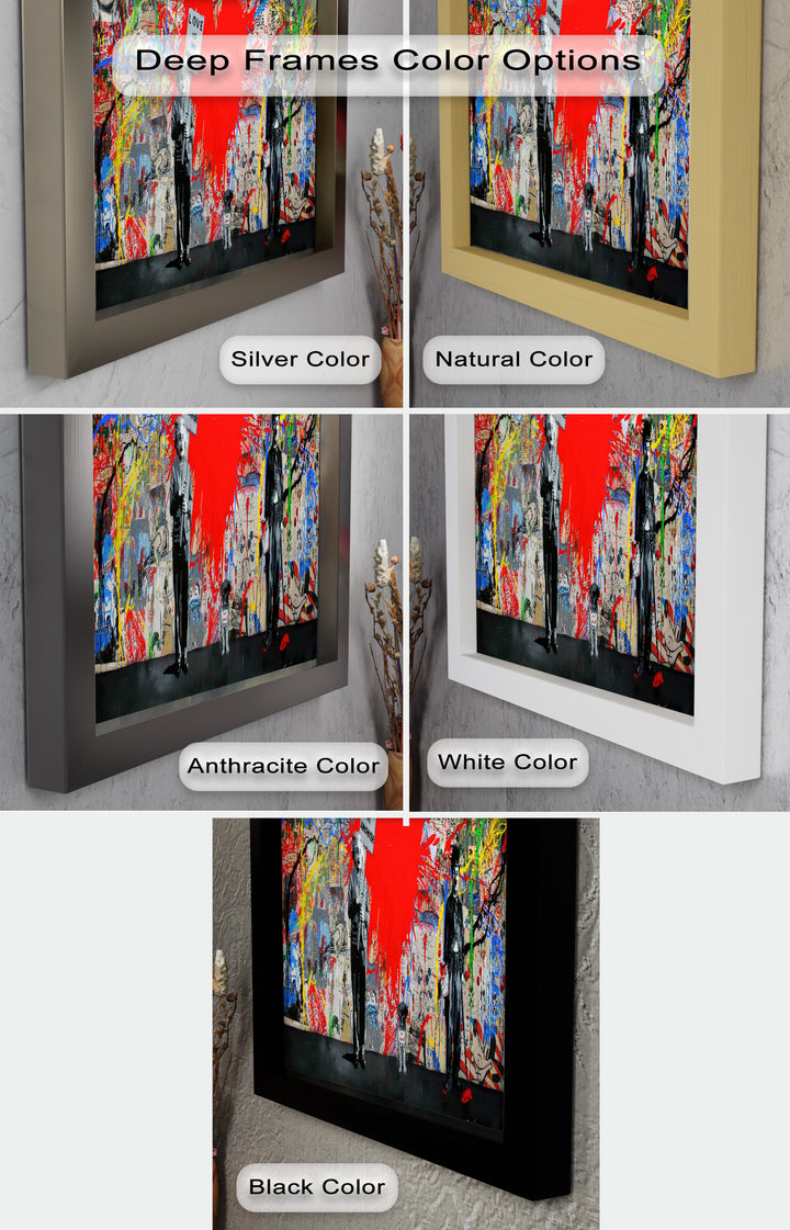 Love Is the Answer – Color Explosion Banksy Oil Painting