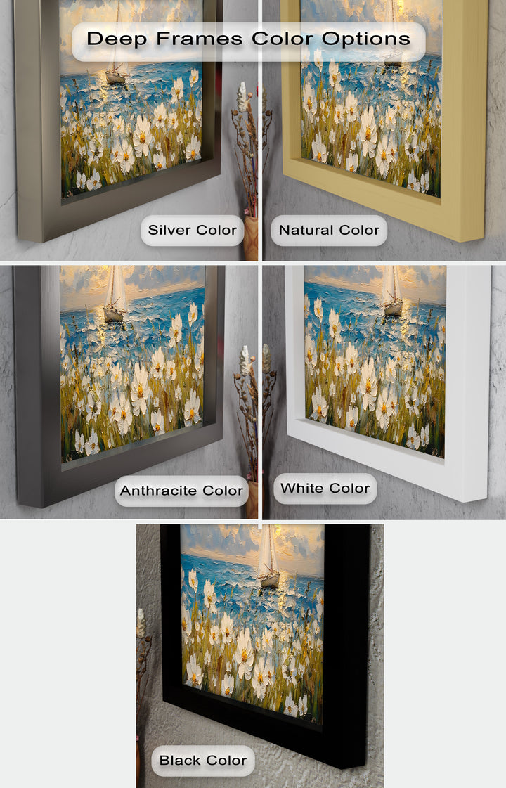 Sailing into Serenity – Framed Oil Painting