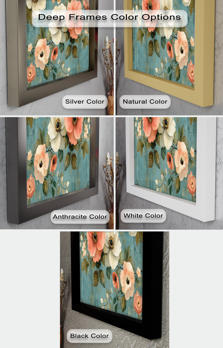 Vintage Bloom – Elegant Floral Oil Painting