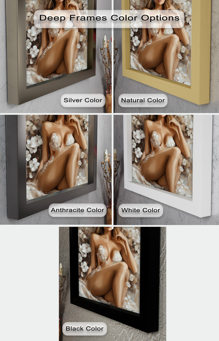 Blossom Muse – Romantic Nude Oil Painting