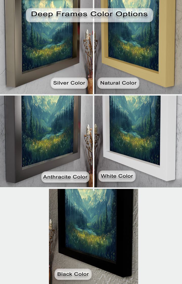 Mystic Mountain Solitude – Enchanting Landscape Oil Painting