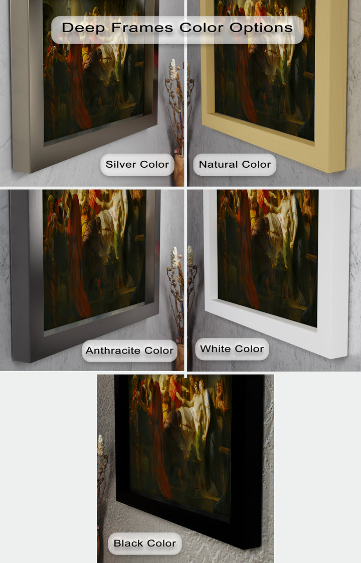 The Death of a Hero – Last Breath of Virtue Classicism Oil Painting