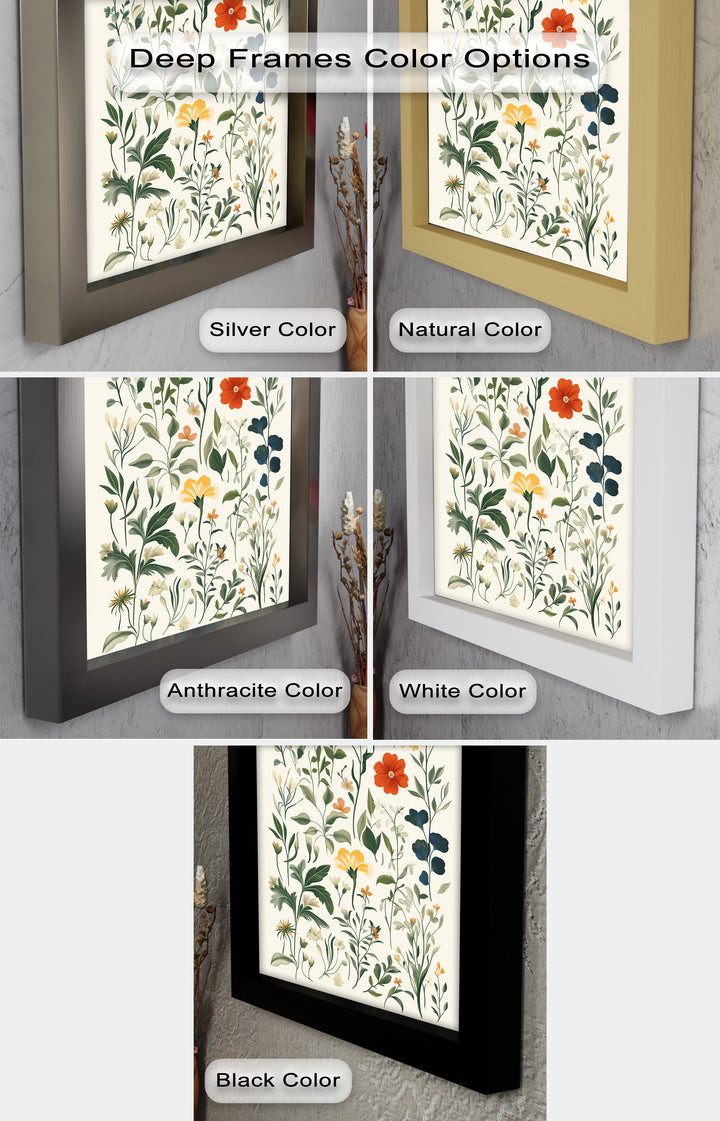 Zarte Wiesenwildblumen – Sanftes botanisches Arrangement Ölgemälde