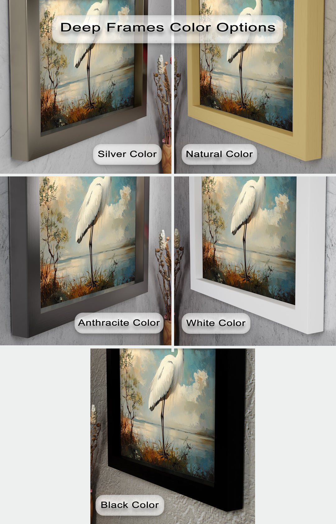Grace of the Marshlands – Animal Oil Painting