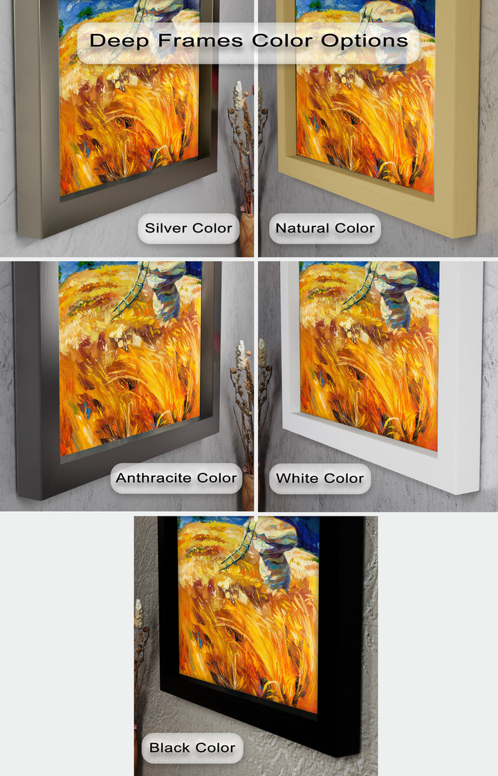 Golden Harvest – Impressionist Oil Painting