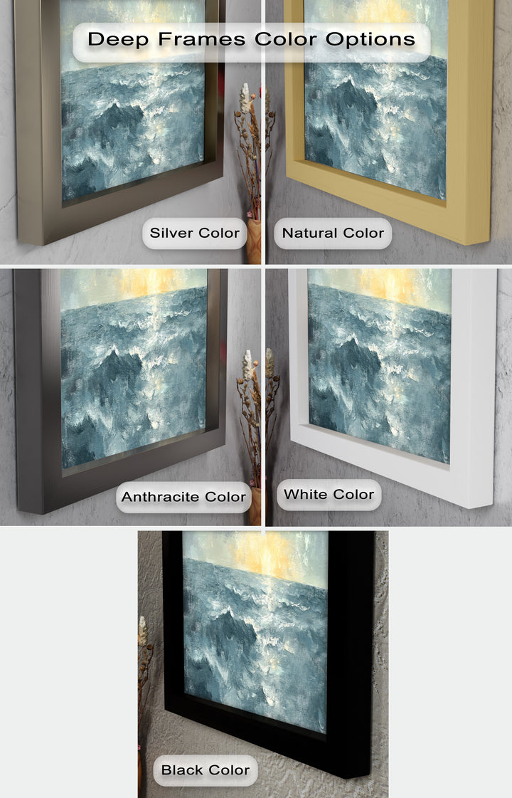 Sunrise Ocean View Decor - Seascape Oil Painting