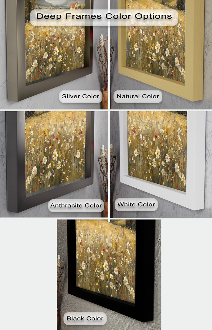 Countryside Bloom – Floral Oil Painting