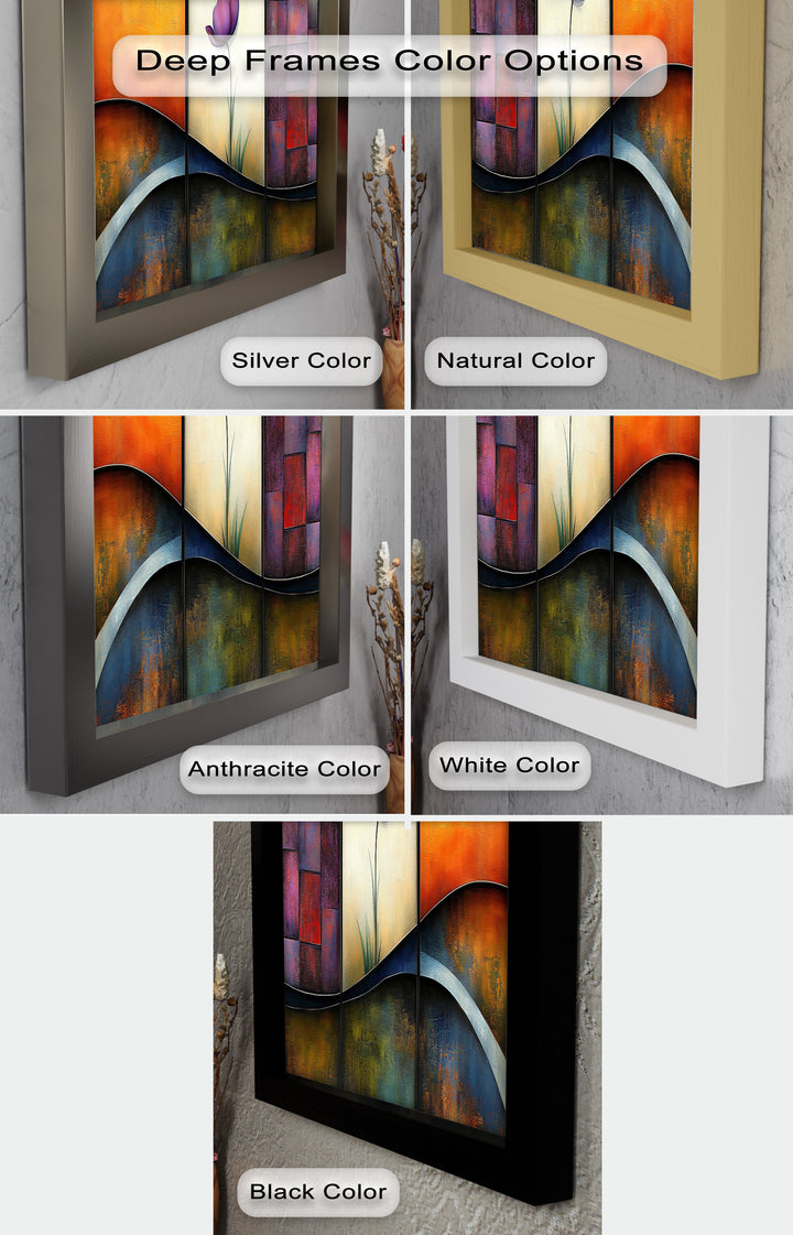 Tulip Dreams Abstract – Floral Modern Oil Painting