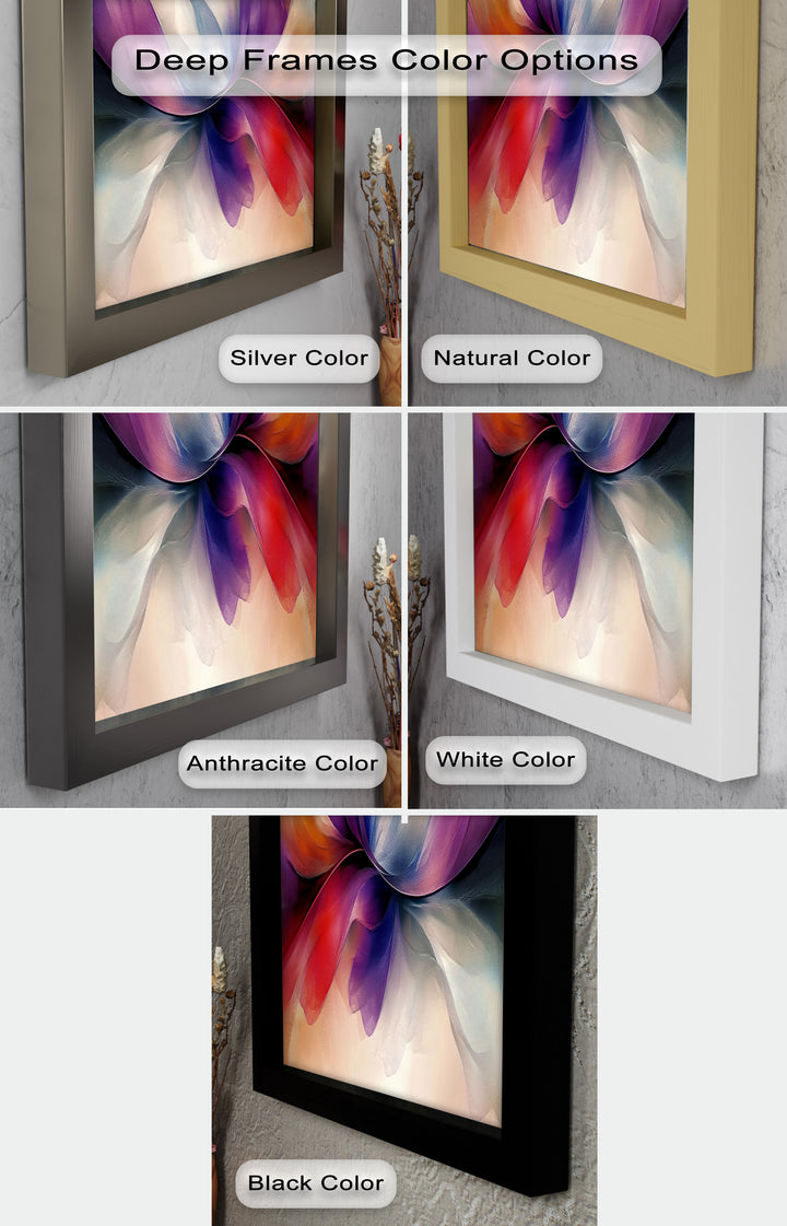 Abstract Floral Flow – Colorful Modern Oil Painting
