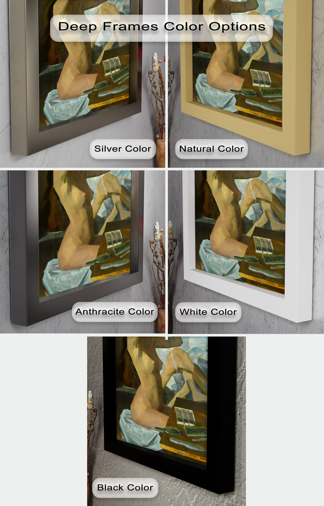 Muted Reverie – Figurative Nude Oil Painting in Earth Tones