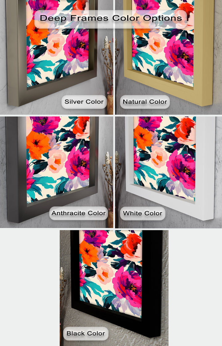 Bold Boho Bloom – Fauvist Floral Explosion Oil Painting