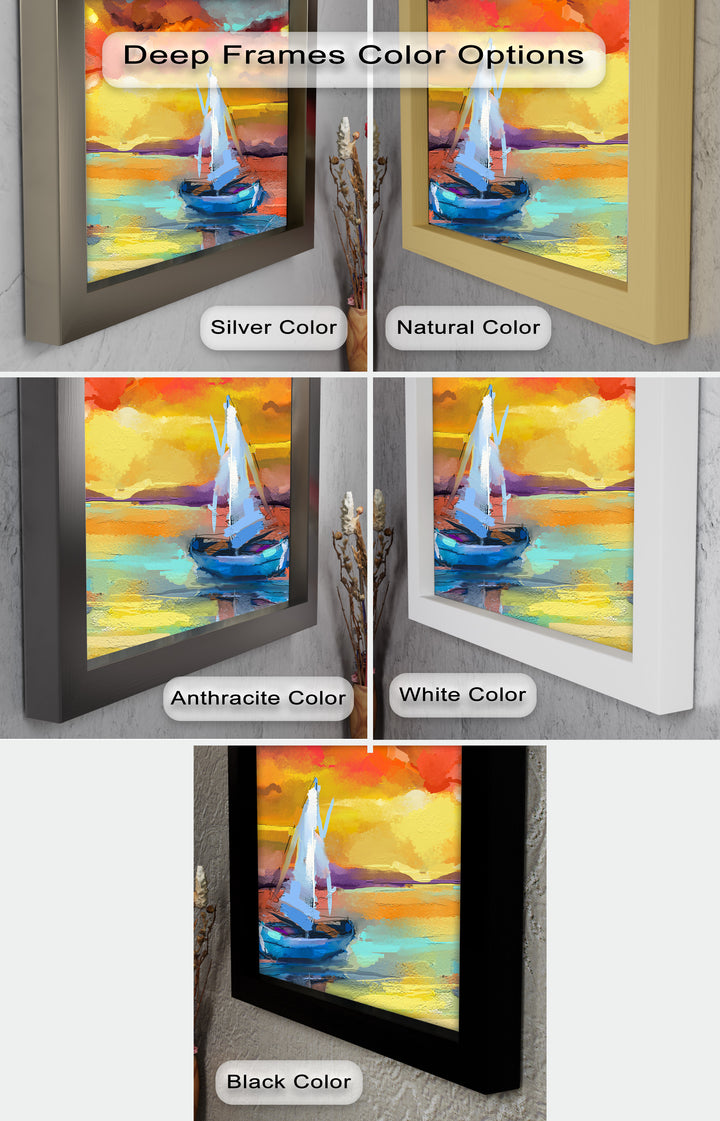 Ambesonne Head Scarf – Vibrant Seascape Oil Painting