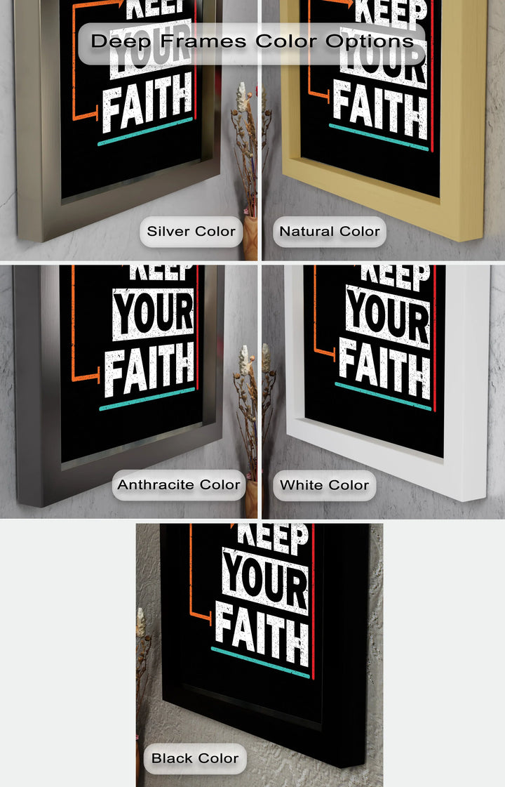 Keep Your Faith – Bold Oil Painting - MyPhotoStation