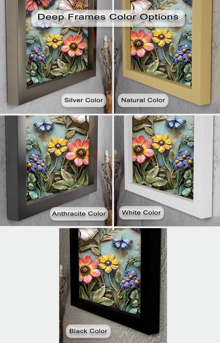 Vibrant Butterfly Flower – Textured Floral Oil Painting