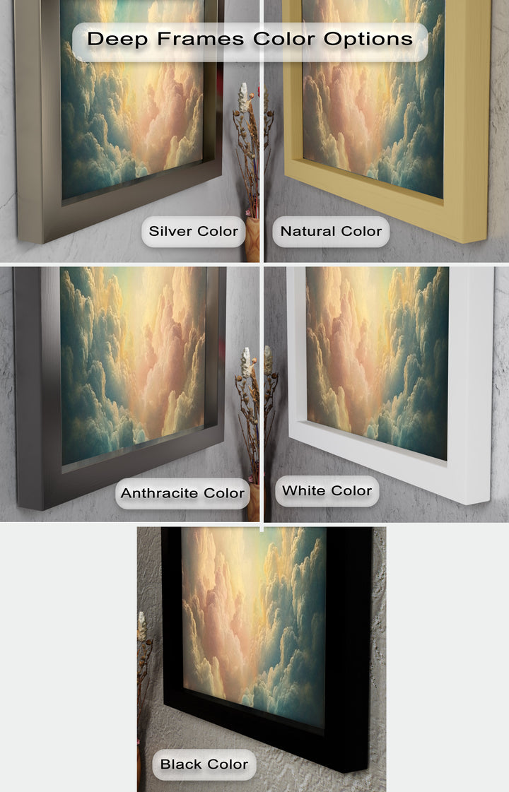 Heavenly Sky Glow – Modern Oil Painting