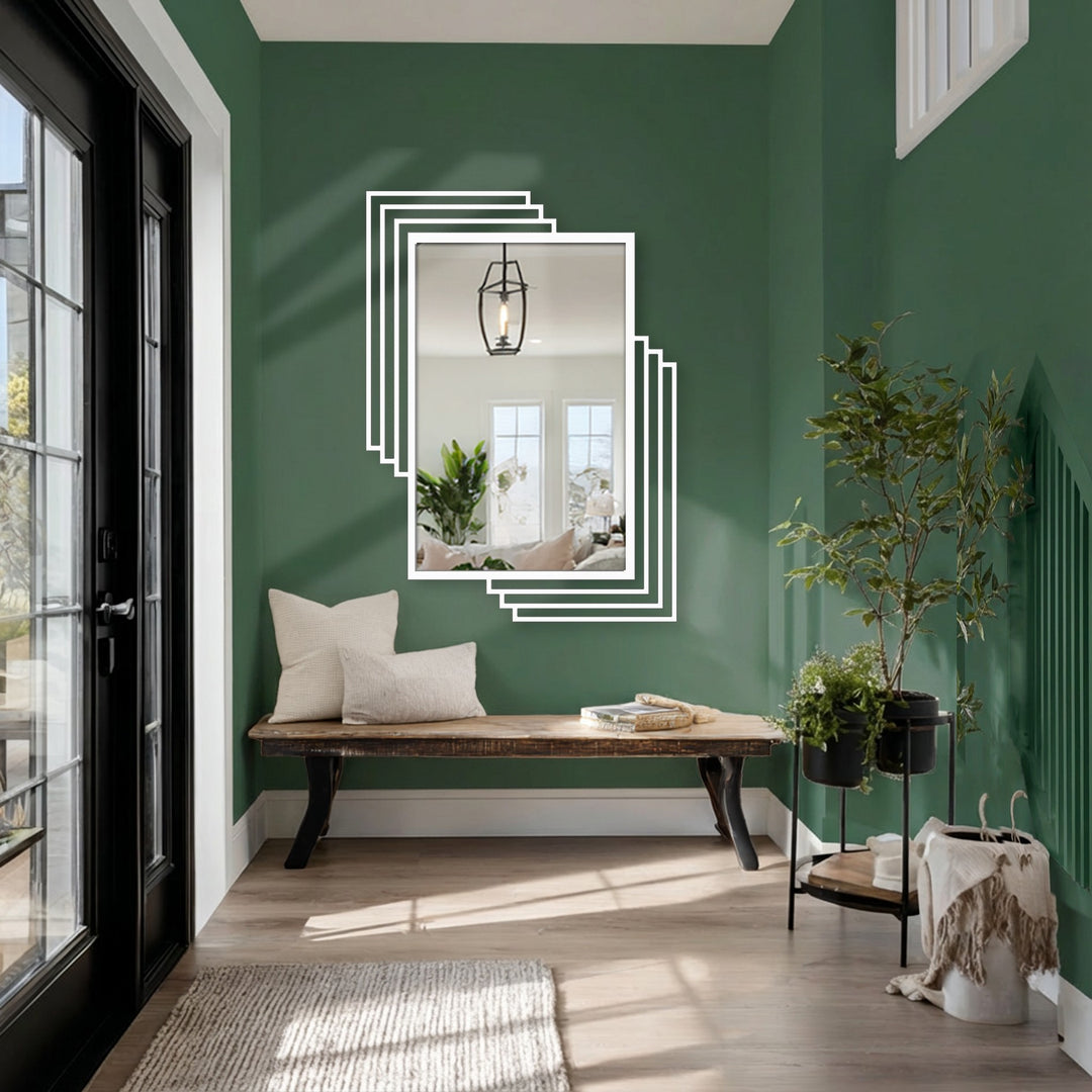 architectural metal frame floor mirror