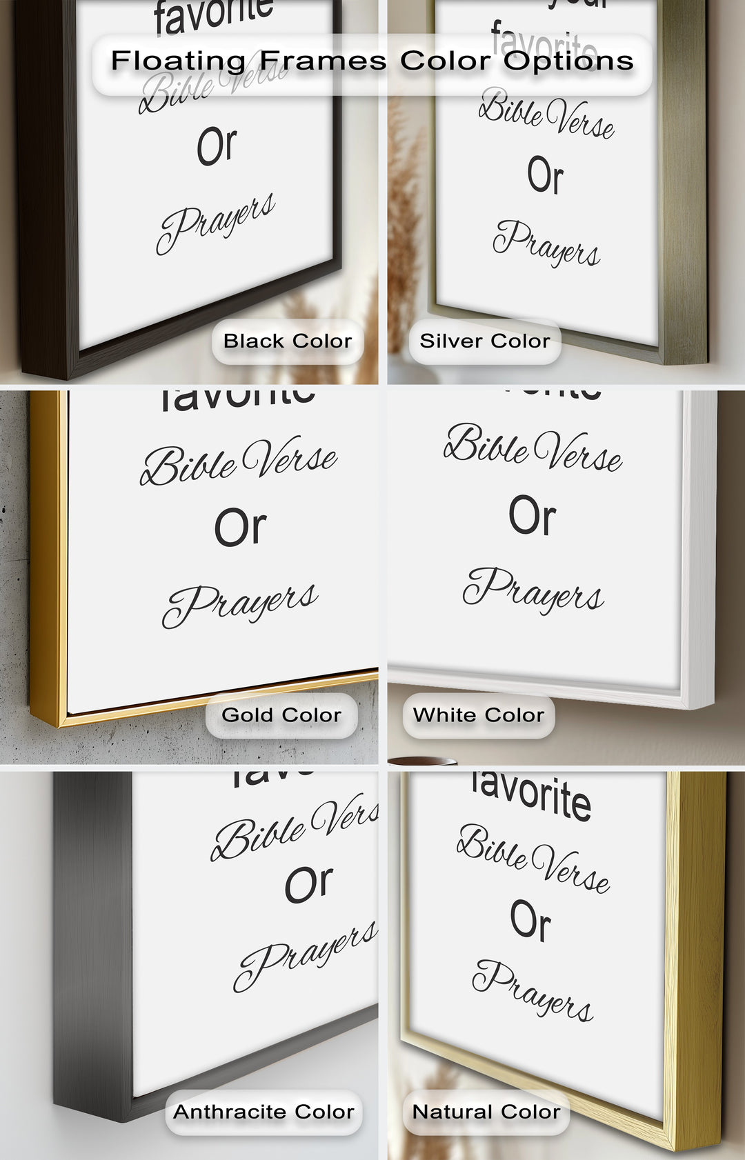 Custom Bible Verse Wall Art – Personalized Oil Painting