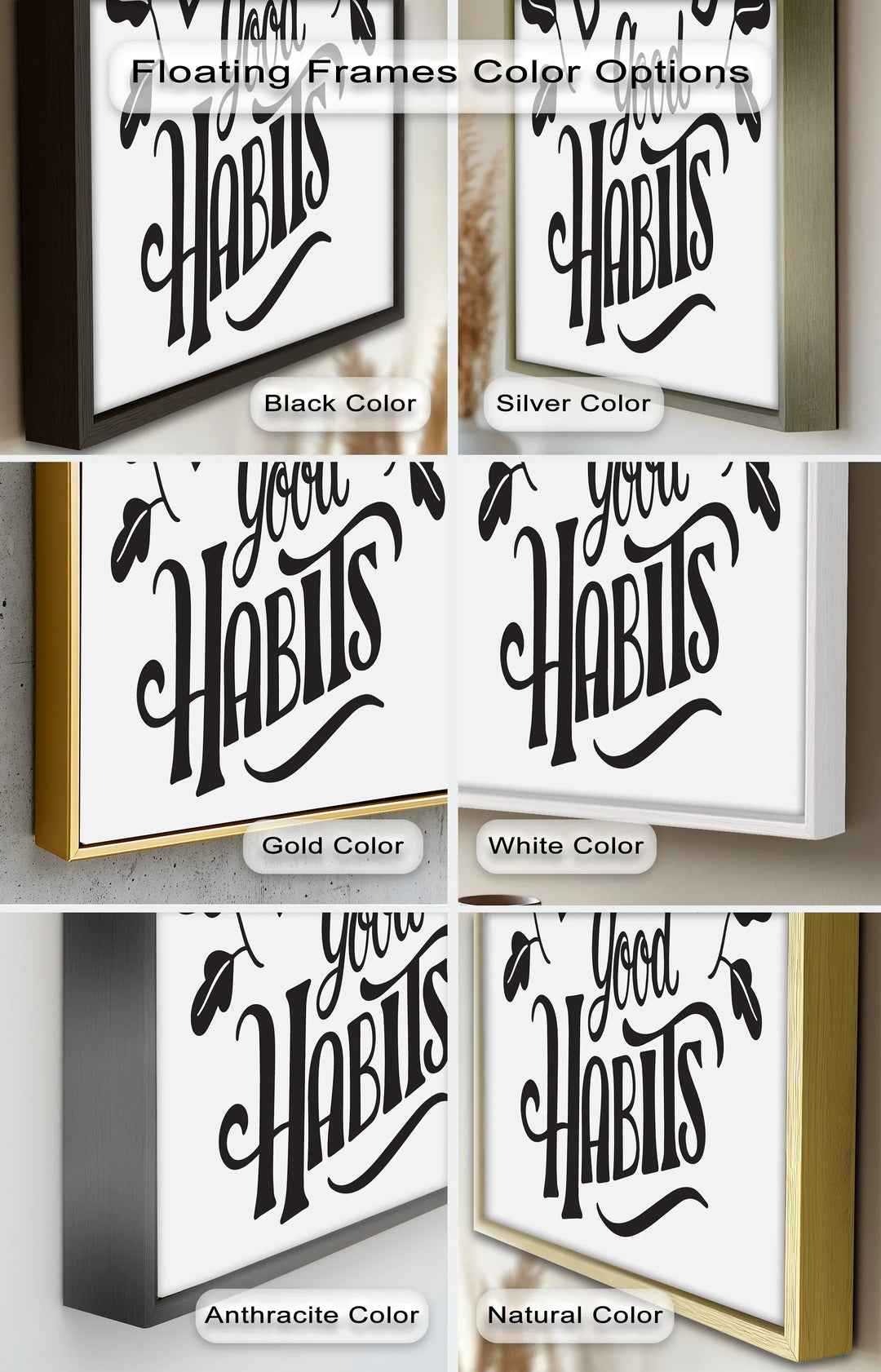 Build Good Habits – Motivational Oil Painting - MyPhotoStation