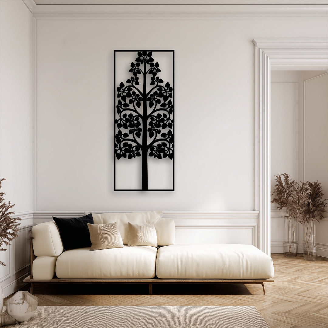Tree of Life Frame – Elegant Botanical Metal Wall Art