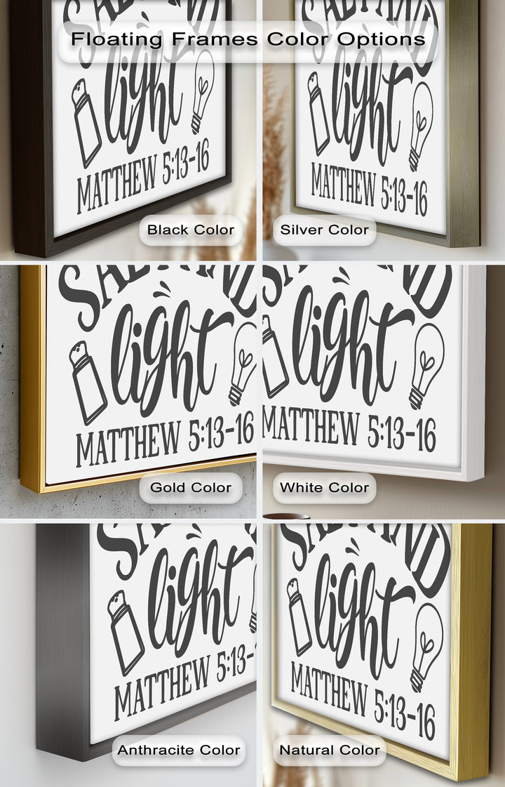 Salz und Licht – Ölgemälde christlicher Schrift