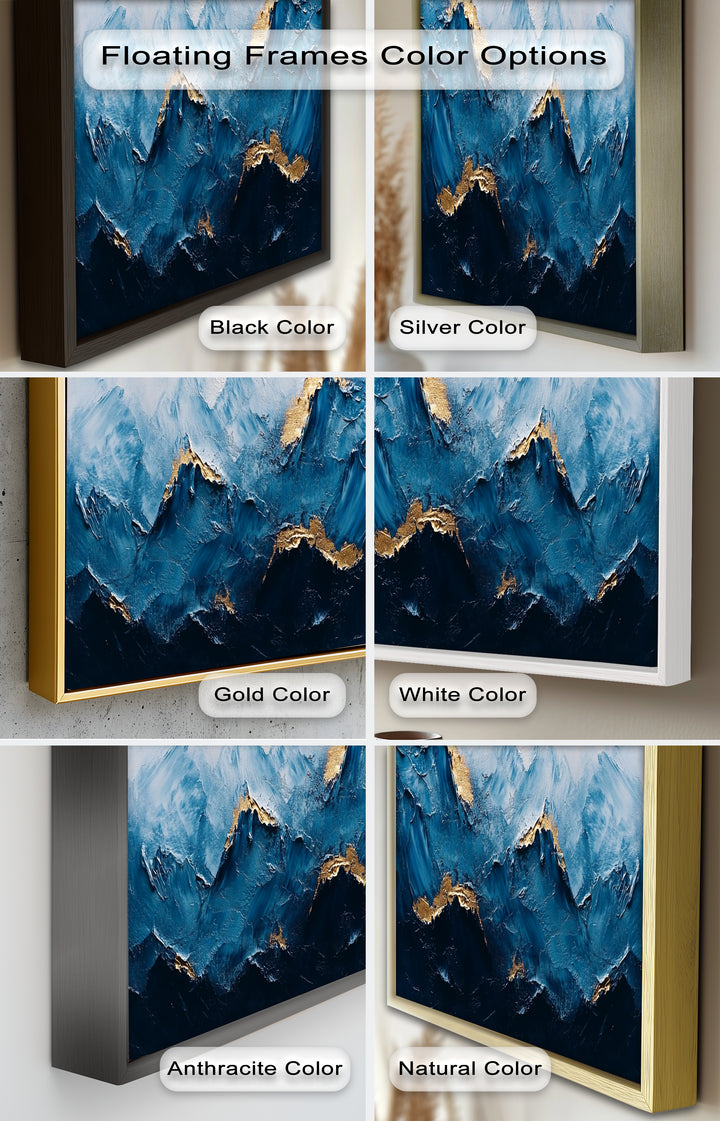 Blue Ridge Art – Abstraktes Berg-Ölgemälde