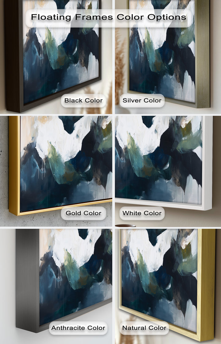 Eclipsed Range – Bold Mountain Shadows Abstract Oil Painting