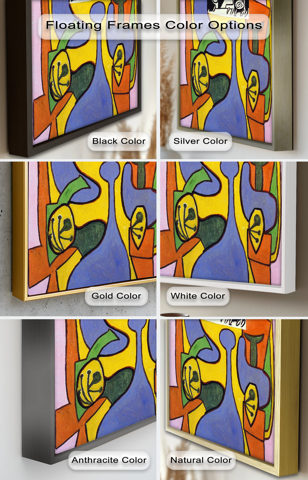 The Mask of Form – Bold Geometric Expression Picasso Oil Painting