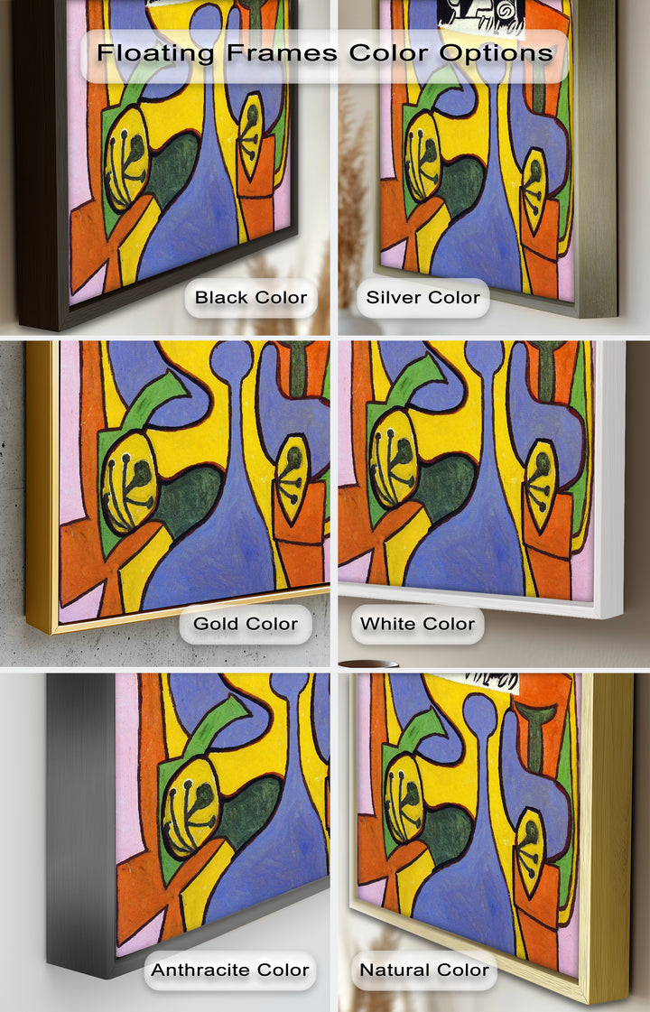 The Mask of Form – Bold Geometric Expression Picasso Oil Painting