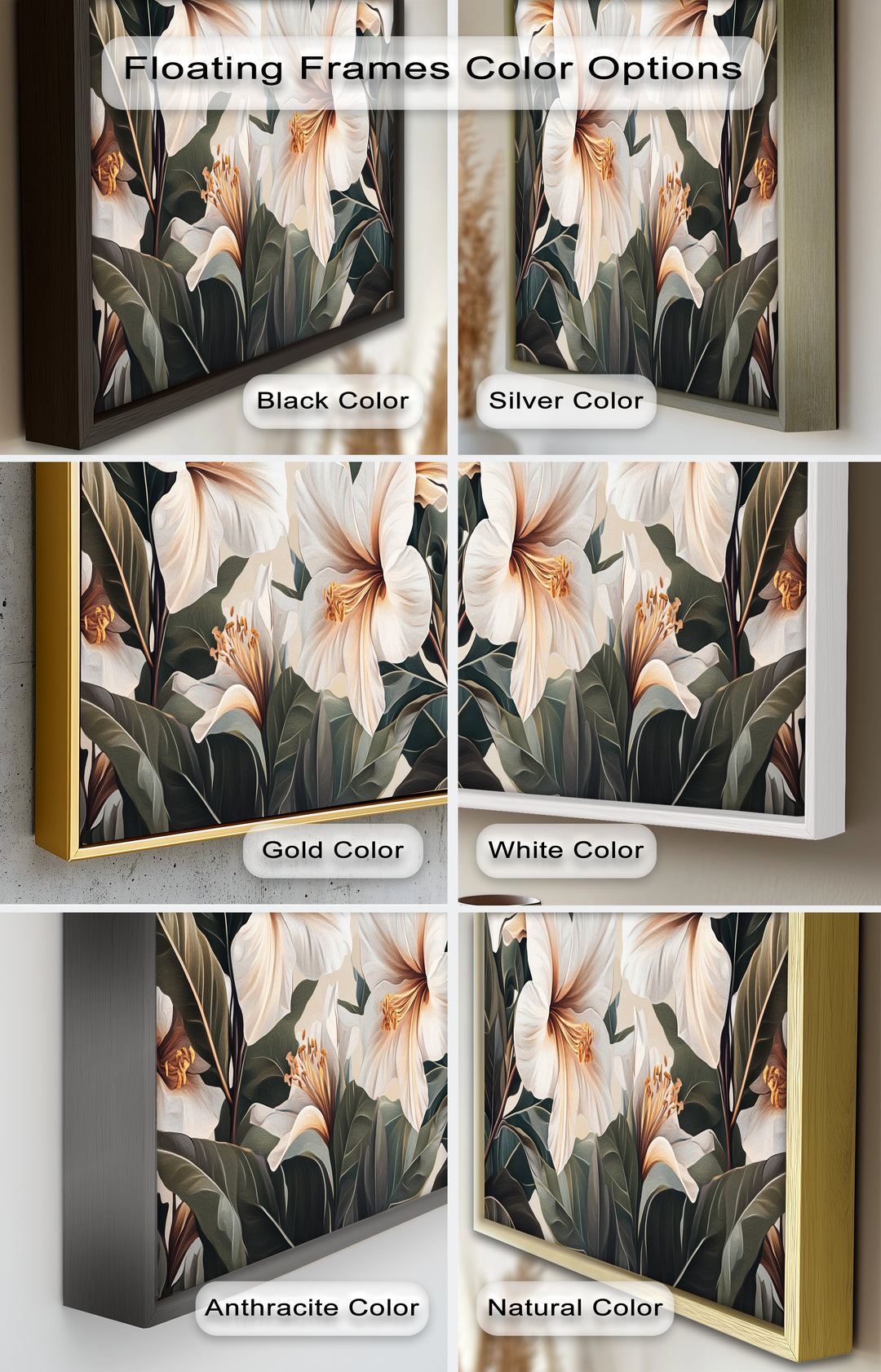 White Hibiscus – Botanical Oil Painting