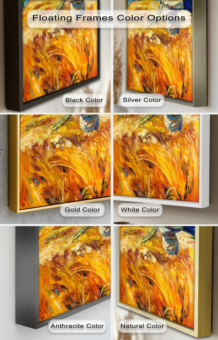 Golden Harvest – Impressionist Oil Painting