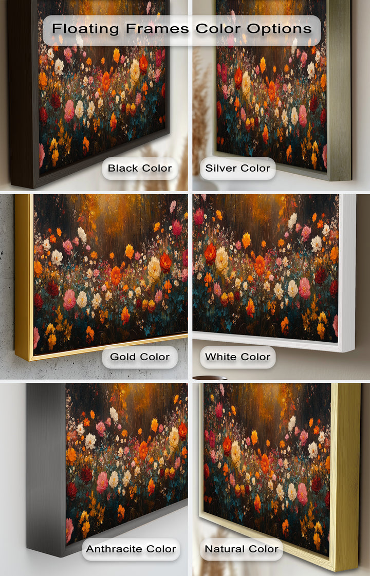 Autumn Floral Meadow – Colorful Nature Oil Paintings