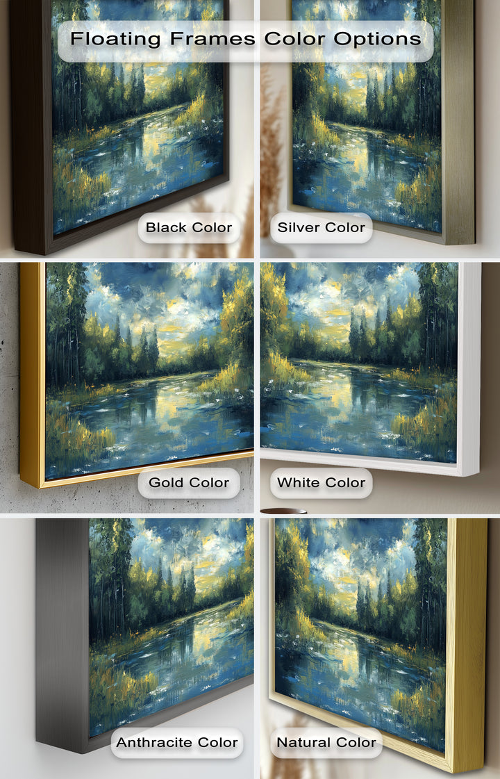 Forest River – Nature Oil Painting