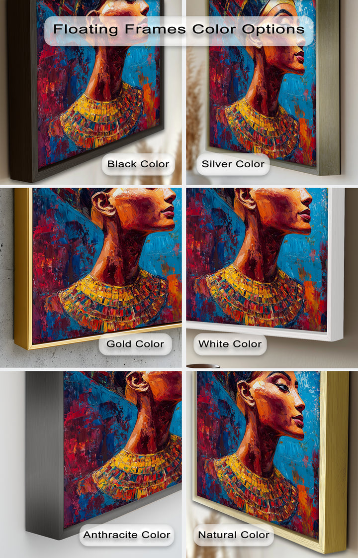 Fauvist Queen – Royal Profile Oil Painting