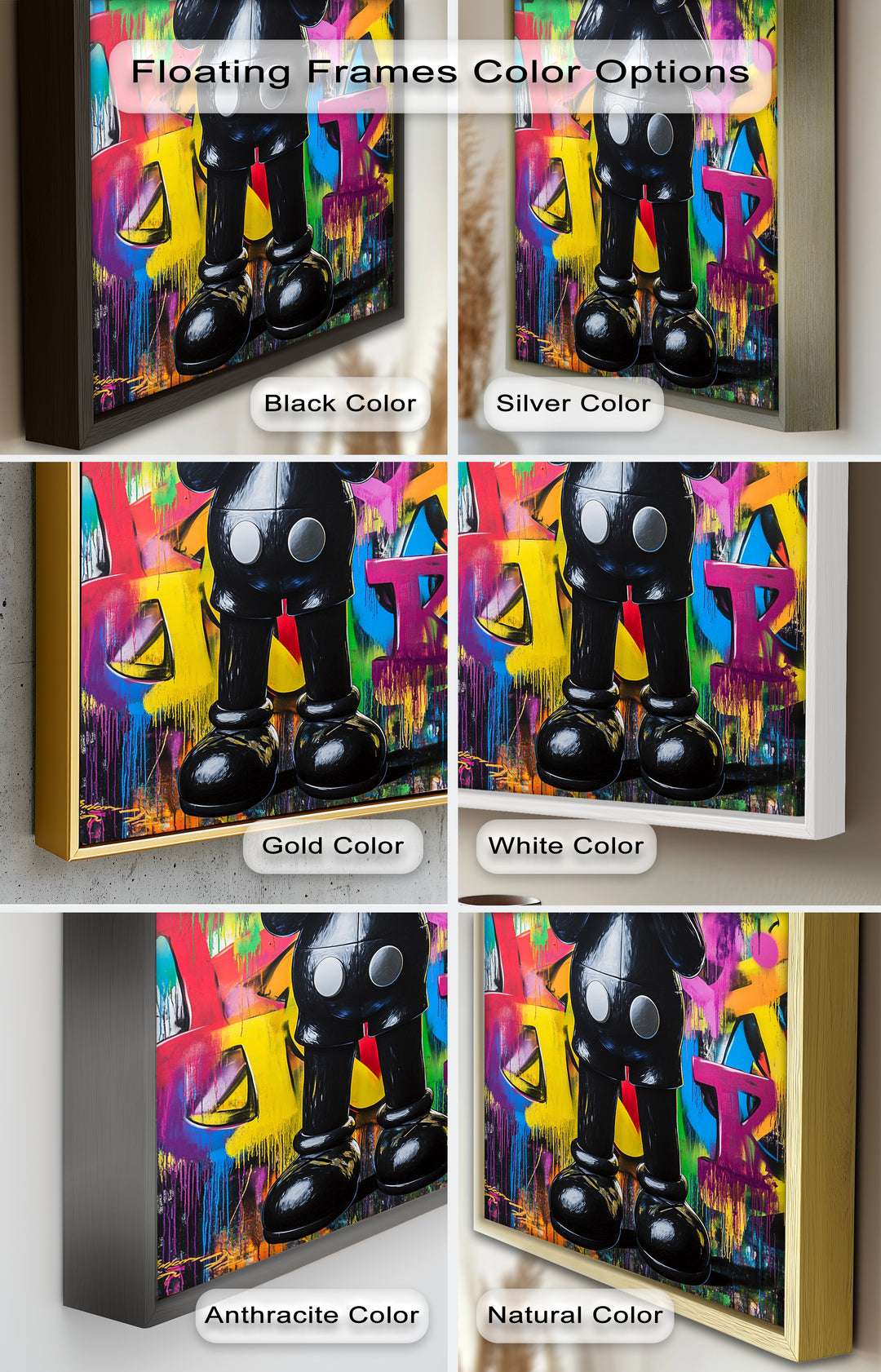 Behind the Hands – KAWS Oil Painting