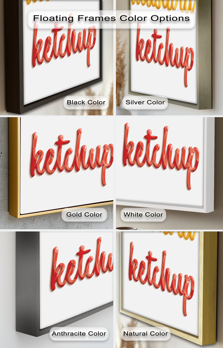 Mustard & Ketchup – Typography Oil Painting